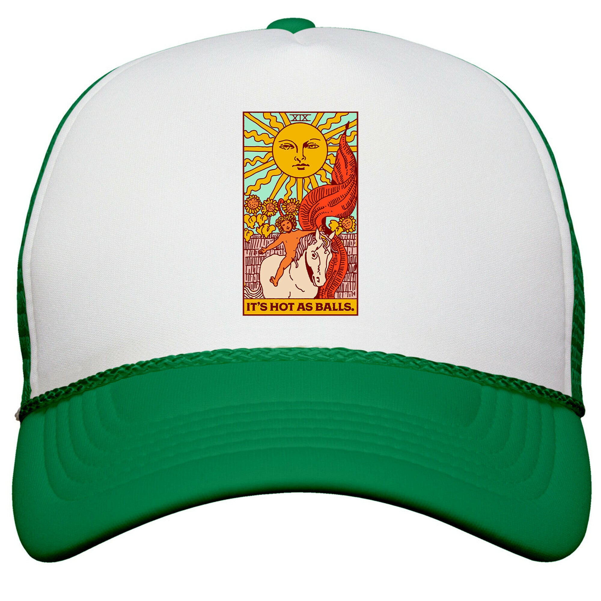 Its Hot As Balls \(The Sun Tarot\) Snapback Trucker Hat